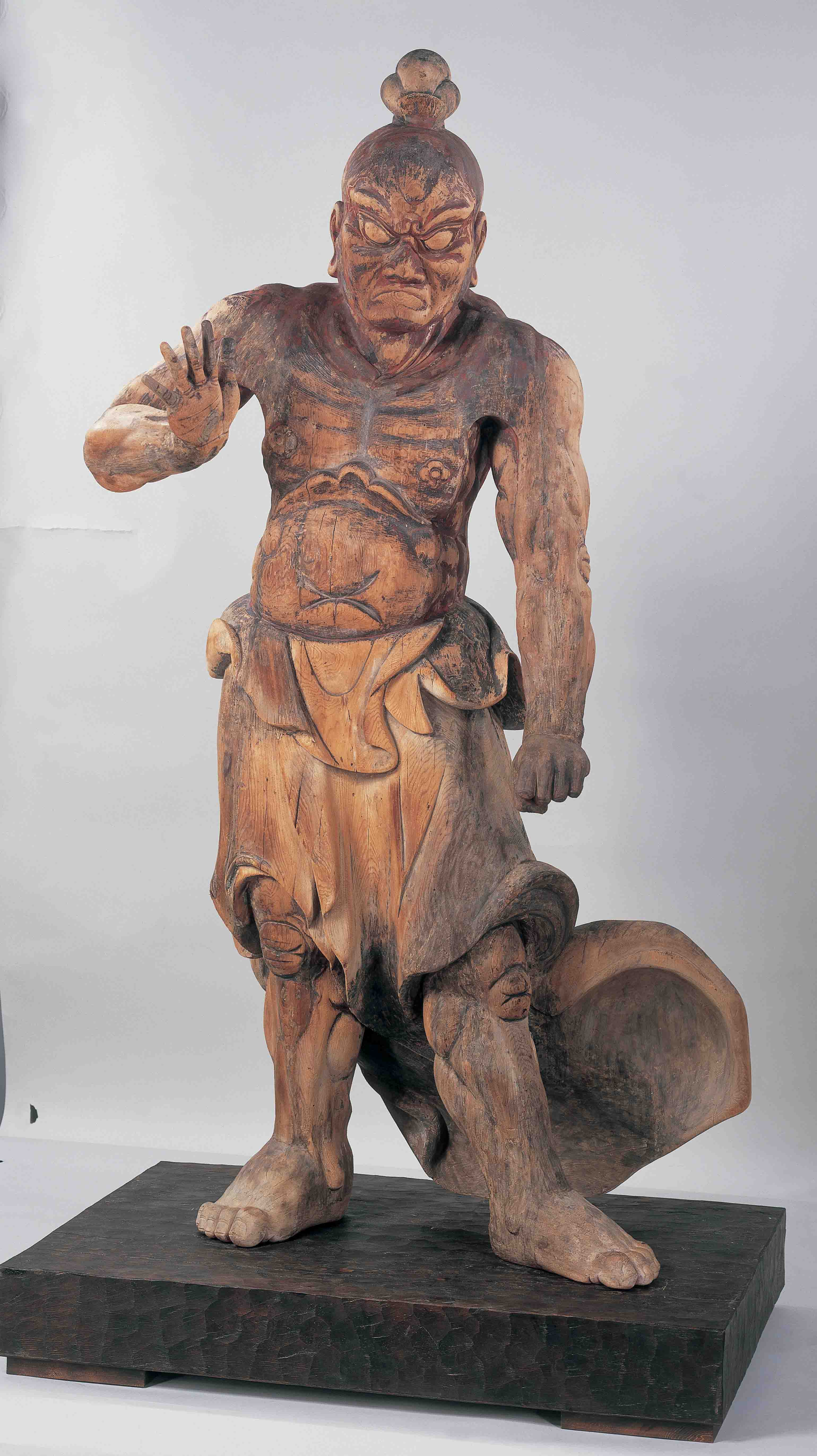 金剛力士　面　吽形　年代物 金剛力士立像（吽形） | 福岡市美術館