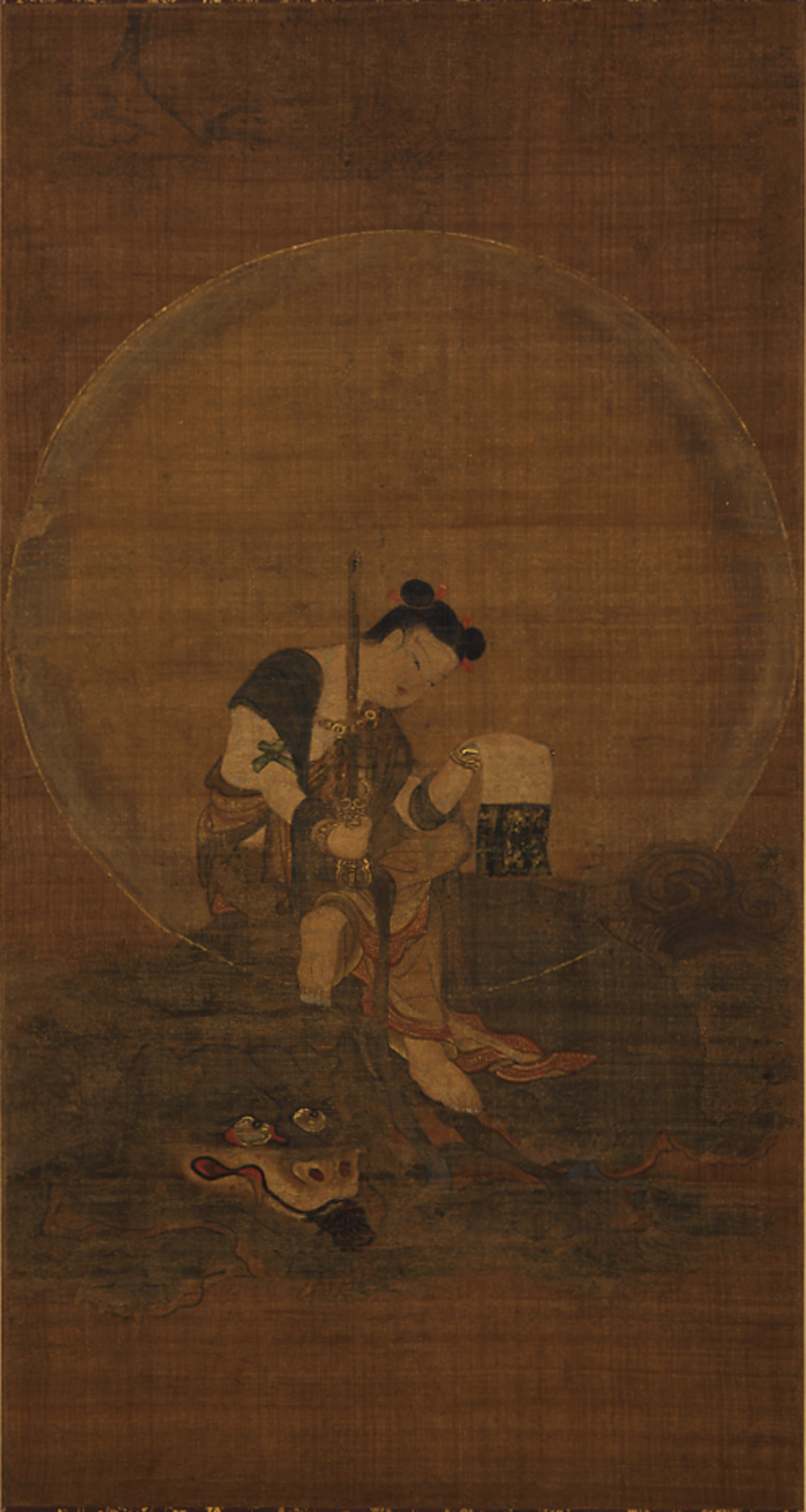 文殊菩薩騎獅像 (重要美術品) | 福岡市美術館 文殊菩薩騎獅像 (重要美術品) | 福岡市美術館