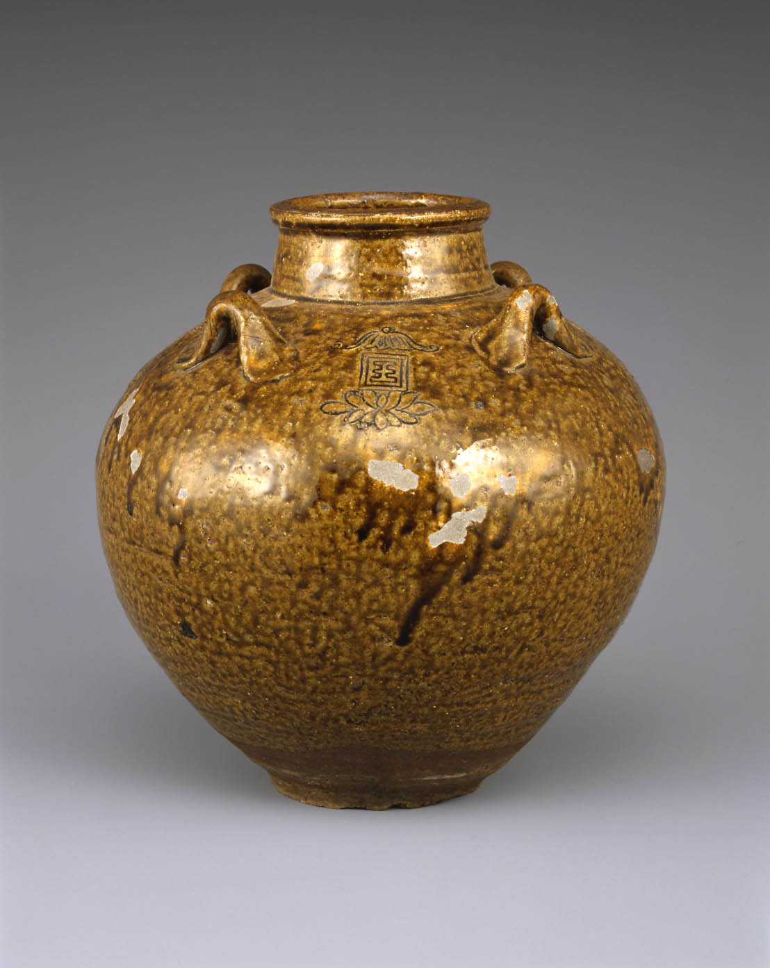 唐物茶壺 銘「蓮華王」 | 福岡市美術館