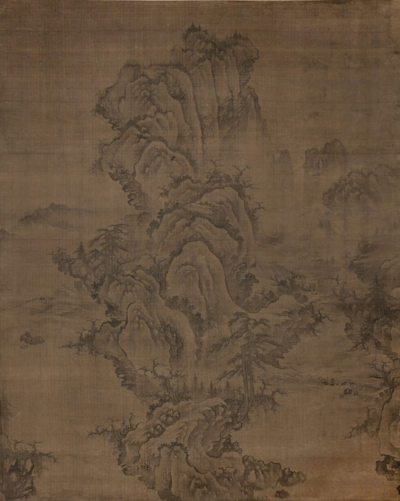 「文清」印《倣郭煕秋景山水図》朝鮮時代前期　15世紀半ば
