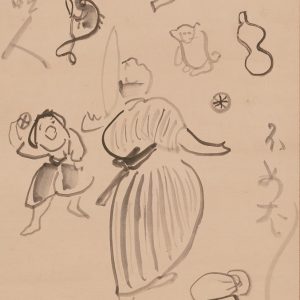 仙厓義梵筆≪すず玉名人図≫