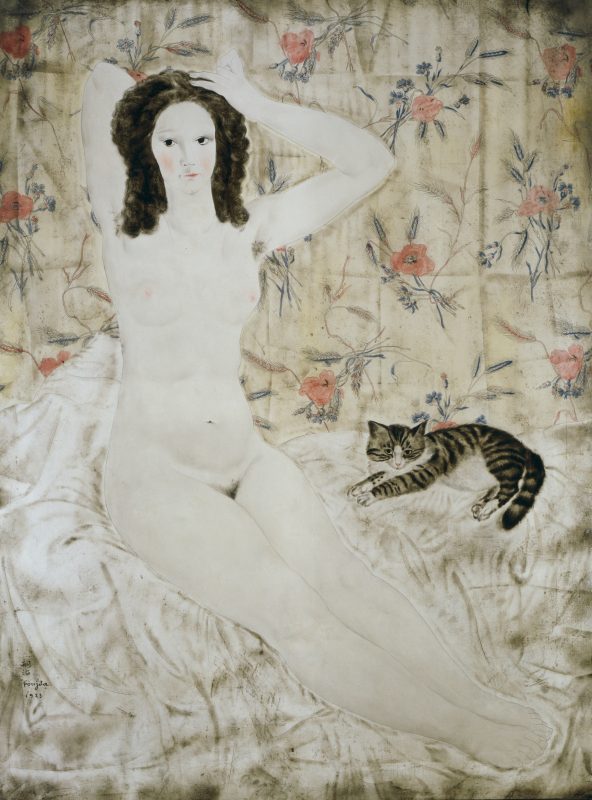 藤田嗣治《タピスリーの裸婦》 1923年 京都国立近代美術館蔵