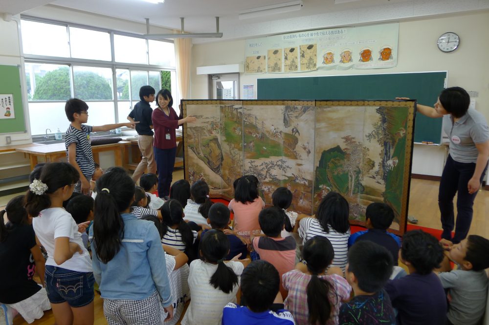 どこでも美術館の様子