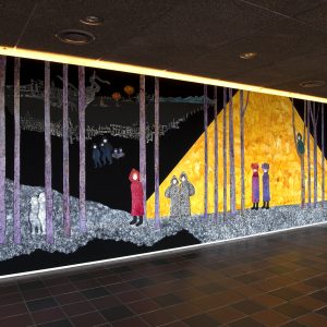 田中千智《生きている壁画》2024年