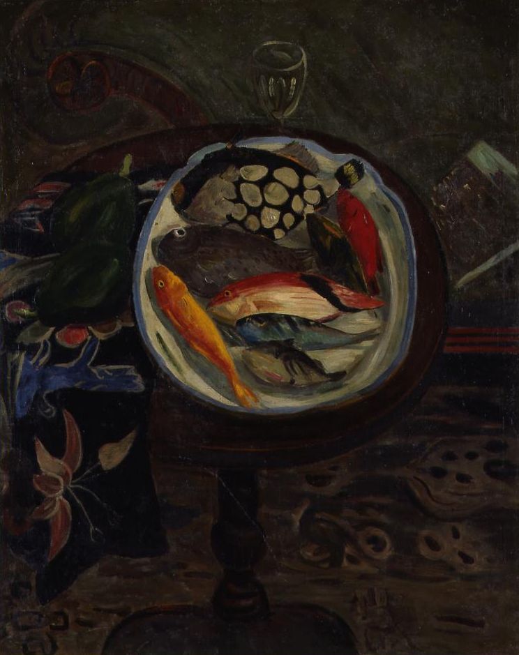 南風原朝光　《南海魚》　1943年　福岡市美術館蔵