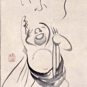 仙厓義梵《指月布袋図》江戸時代  19世紀（石村コレクション）