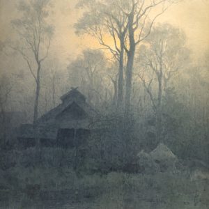 吉田博《霧の農家》1903年頃