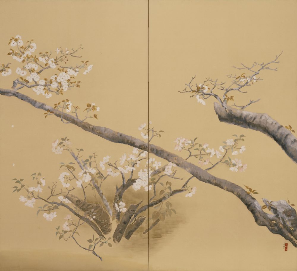 冨田溪仙《御室の桜》（部分）1933 年