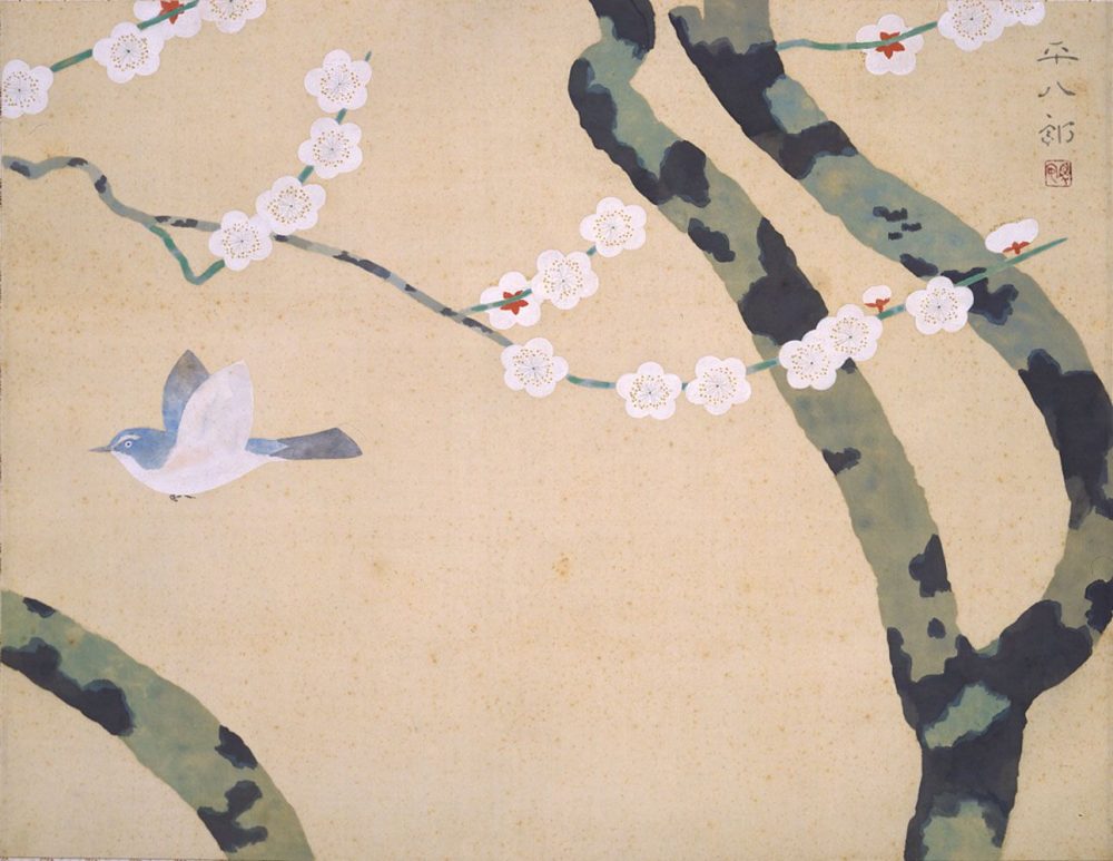 美術館でお花見を！
